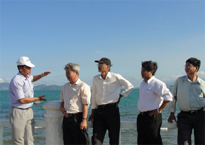 Kiểm tra tiến độ triển khai dự án kênh thoát lũ Khu dân cư Đường Đệ