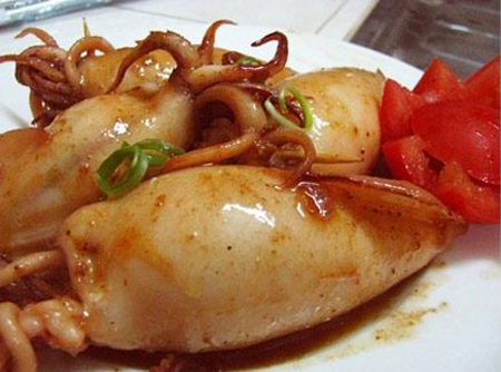 Món ăn: Mực ống chiên nước mắm