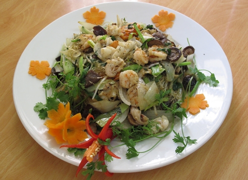 Món ăn: Miến xào hải sản