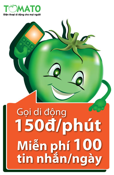 Viettel cung cấp tính năng “Cà chua xanh - gọi di động 150đ/phút và miễn phí 100 tin nhắn/ngày”