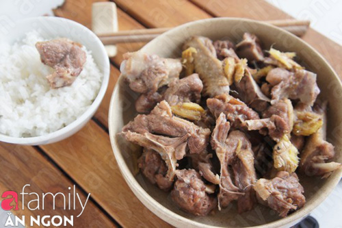 Món ăn: Ngan rang gừng đậm đà đưa cơm