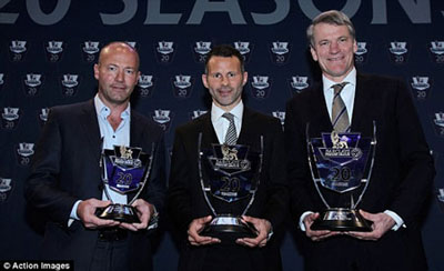 20 năm Premier League: Tôn vinh Alex Ferguson và Ryan Giggs