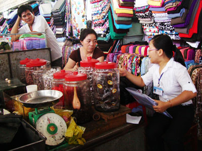  Kiểm tra xí muội tại chợ Xóm Mới (Nha Trang).