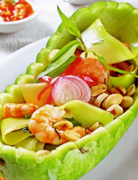 Món ăn: Gỏi bầu tôm đất