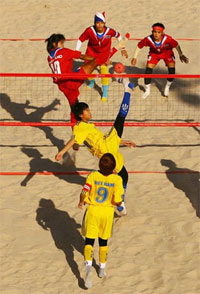 Cầu mây Việt Nam giành Huy chương Bạc Asian Beach Games