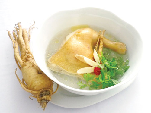 Món ăn: Gà hầm sâm