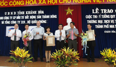 Trao giải cuộc thi ý tưởng quy hoạch Khu Trung tâm Đô thị Thương mại - Dịch vụ - Tài chính - Du lịch Nha Trang