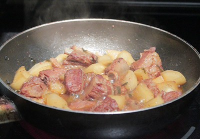 Món ăn: Sườn non kho củ cải trắng