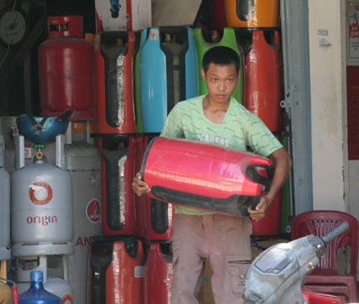 An toàn với bình gas composite