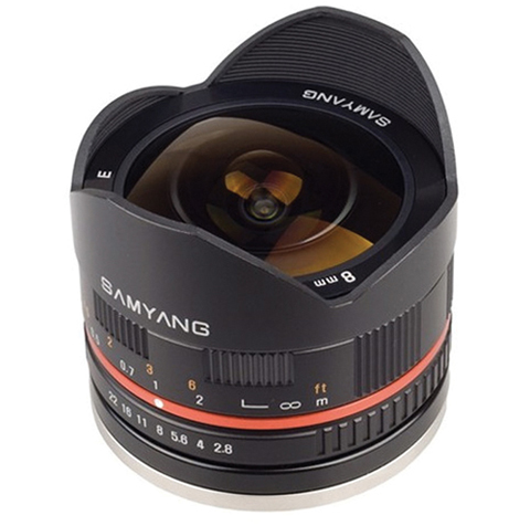 Samyang 8mm f/2.8.