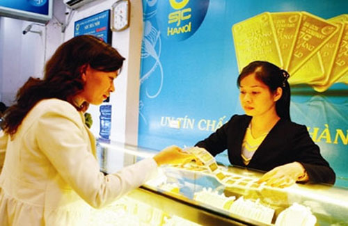 Giá vàng tăng 60.000 đồng/lượng