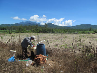  Giá đất đồi Ninh Sơn đang tăng giá do nhu cầu thử nghiệm trồng tỏi.