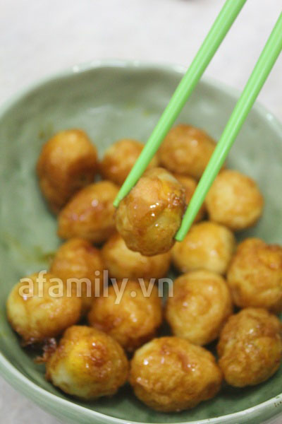 Món ăn: Trứng cút xốt nước tương đưa cơm