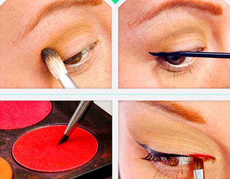 4 bước vẽ mí mắt cầu vồng