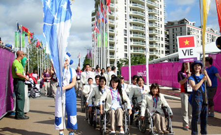 Paralympic: Lễ thượng cờ Đoàn thể thao Việt Nam