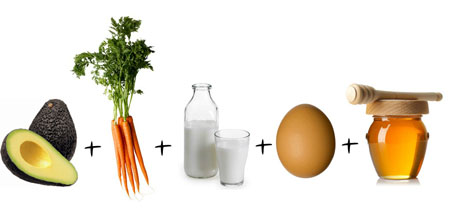 Sạch tàn nhang nhờ bơ, cà rốt