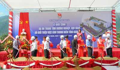 Khởi công Dự án Trung tâm hướng nghiệp, dạy nghề và giới thiệu việc làm thanh niên tỉnh