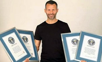 Tiền vệ Ryan Giggs lập 4 kỷ lục Guinness thế giới!