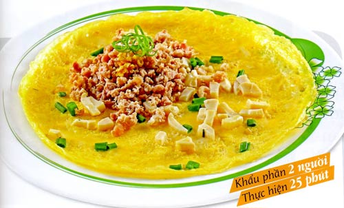 Món ăn: Trứng ngỗng chiên nấm đùi gà