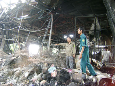 Cháy chợ Ninh Diêm: Tiểu thương điêu đứng