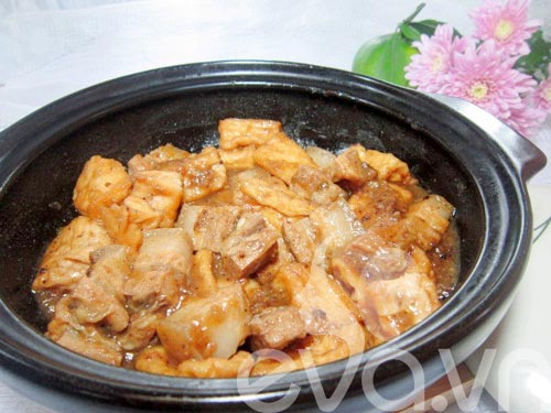 Món ăn: Thịt đậu kho tương bần đầy hấp dẫn