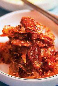 Món ăn: Cách làm món Kim chi cá khô