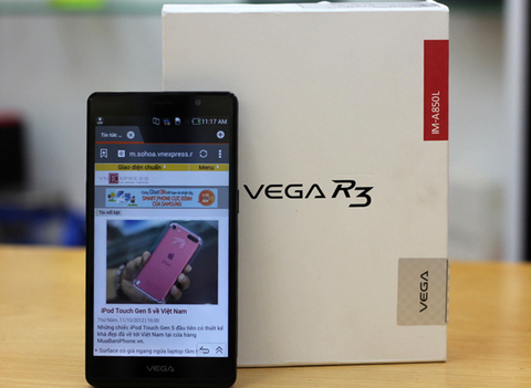 Sky Vega R3, đối thủ của Galaxy Note về VN