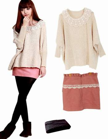 Áo len thụng cho ngày gió