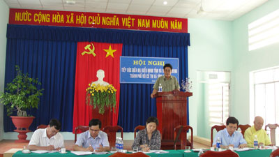 Tiếp xúc cử tri các huyện, thị, thành phố