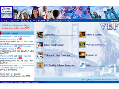 VEF tài trợ 40 suất học bổng toàn phần tại Hoa Kỳ