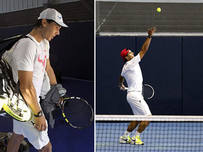 Nadal trở lại tập luyện cho Australia mở rộng