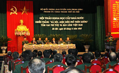 Hội thảo khoa học cấp nhà nước “Hà Nội - Điện Biên Phủ trên không” -  tầm cao trí tuệ và bản lĩnh Việt Nam. - Ảnh: VGP/Việt Hà