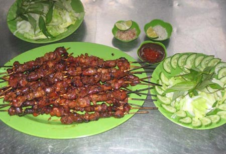 Món ăn: Mề gà nướng