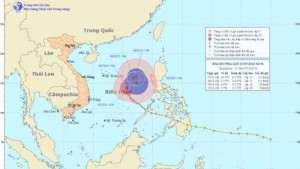 Bão có khả năng chuyển hướng về phía Đông Bắc