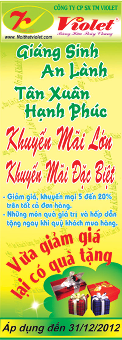 Violet tri ân khách hàng