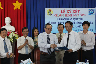 Ký kết chương trình hoạt động trong lĩnh vực khoa học, công nghệ