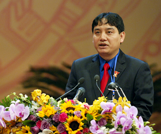 Đồng chí Nguyễn Đắc Vinh, Bí thư thứ nhất Ban Chấp hành Trung ương Đoàn khóa IX  -Ảnh: VGP/Nhật Bắc