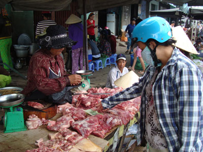 Thịt heo tăng giá trở lại