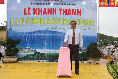 Khánh thành dự án phủ điện thôn Bình Hưng