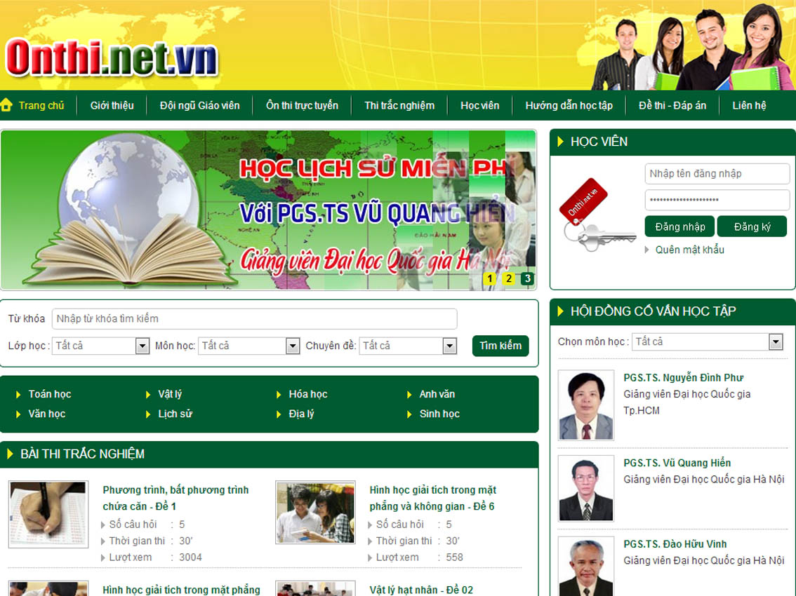 Ra mắt trang onthi.net.vn