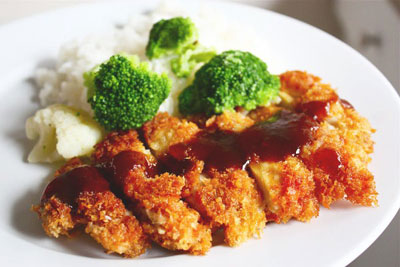 Món ăn: Rán thịt gà kiểu Nhật vàng giòn rụm vàng ươm