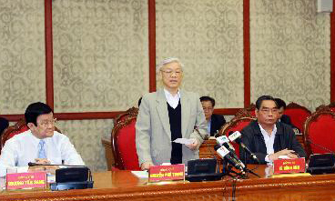 Tổng Bí thư Nguyễn Phú Trọng: Tiếp tục đổi mới, phát triển và nâng cao hiệu quả kinh tế tập thể là vấn đề mới, rất khó khăn, thực hiện lâu dài, thường xuyên. - Ảnh: TTXVN