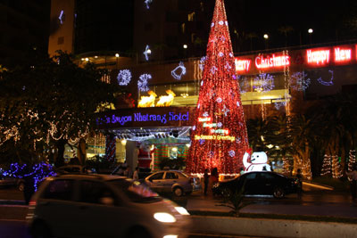 Phố biển đón Giáng sinh
