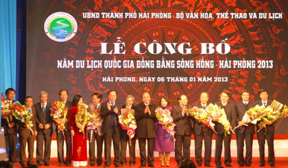 Công bố Năm Du lịch quốc gia đồng bằng sông Hồng 2013
