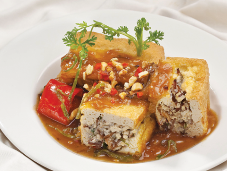 Món ăn: Đậu hũ nhồi xốt me