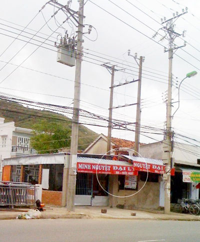 Trạm biến thế trong nhà dân?