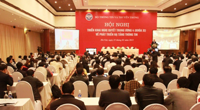 Toàn cảnh Hội nghị (đầu cầu Hà Nội). Ảnh: VGP/Nguyên Linh