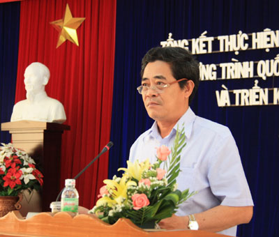 Đồng chí Lê Thanh Quang phát biểu chỉ đạo tại hội nghị.