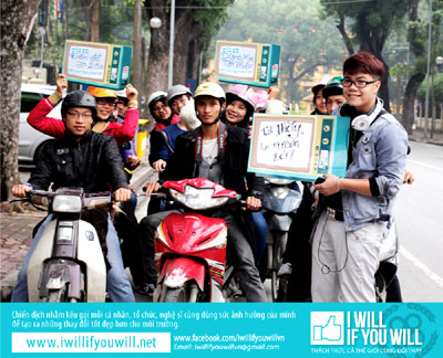 Ca sỹ Đinh Mạnh ninh làm Đại sứ của chương trình I will if you will