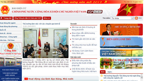 Cổng Thông tin điện tử Chính phủ thêm chức năng, nhiệm vụ